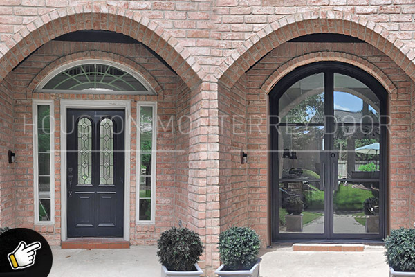 Modern iron doors remodeling in houston