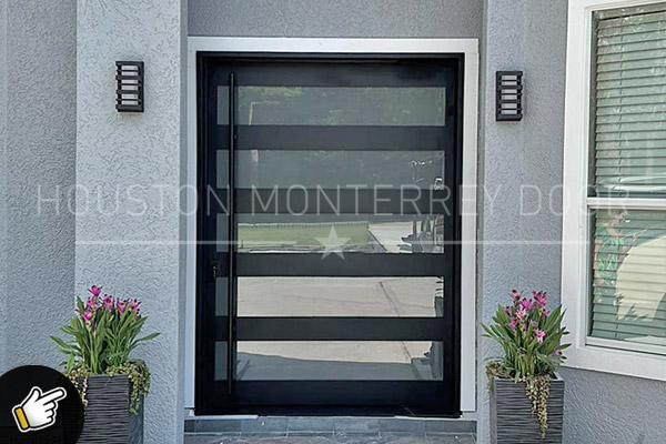 Modern Iron Pivot Doors