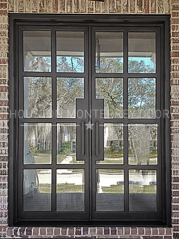 Double French Iron Door - Square Top