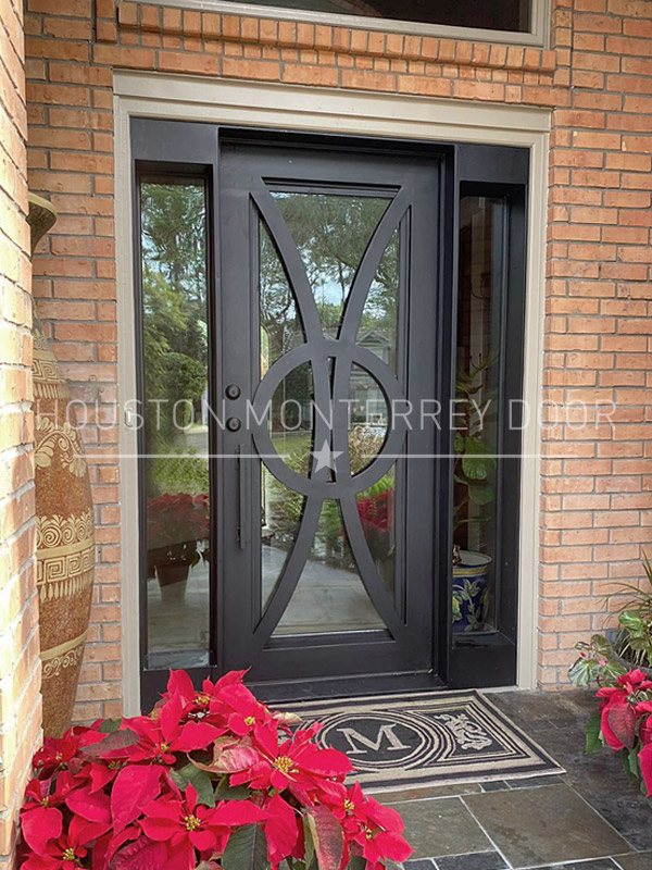 Double French Iron Door - Square Top