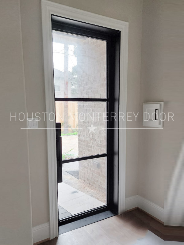 Double Modern Iron Door - Square Top