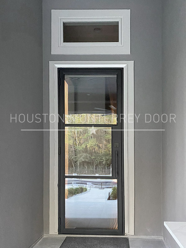 Double Modern Iron Door - Square Top