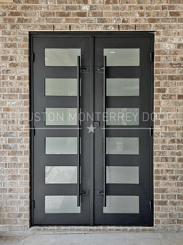 Double French Iron Door - Square Top