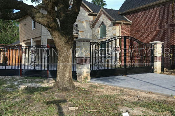 Double Wrought Iron Door Remodeling