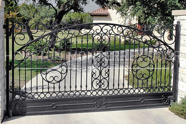 Double Wrought Iron Door Remodeling