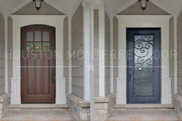 Single Wrought Iron Door Remodeling