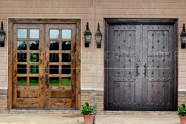 Double Wrought Iron Door Remodeling