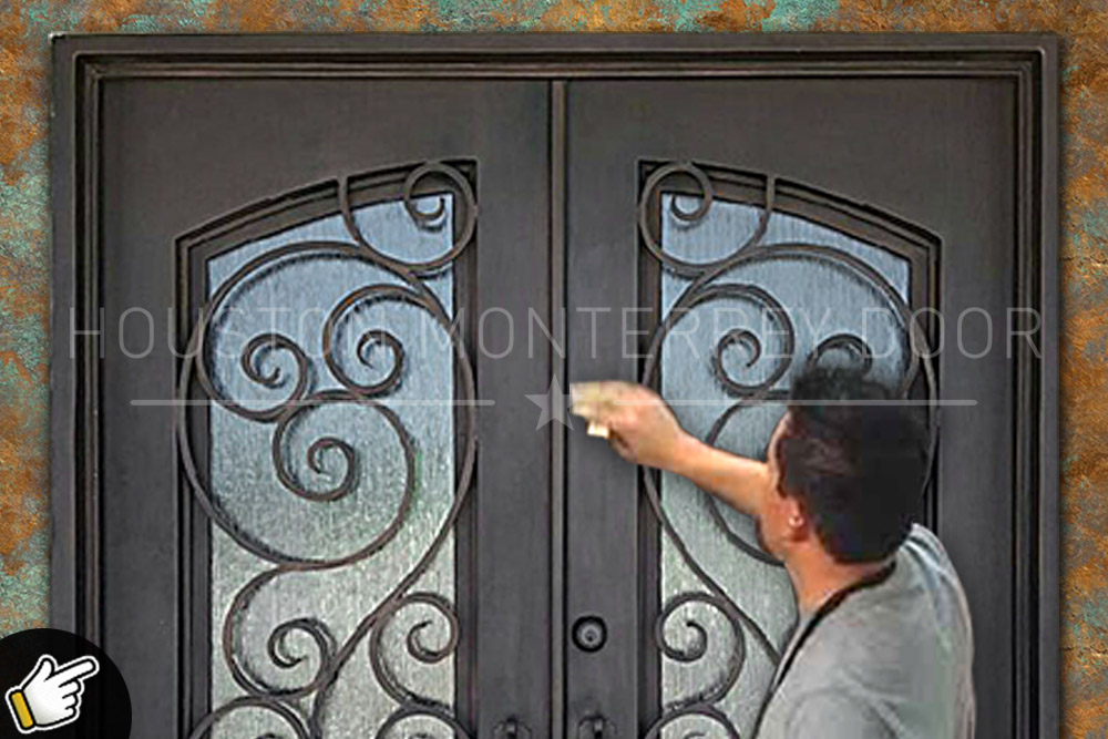 Faux Paint Finishes for Iron Doors